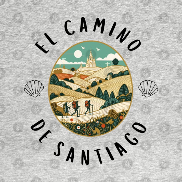 Buen Camino! El Camino de Santiago de Compostela - The Way of Saint James - Peregrino Pilgrim - Camino Frances Ingles Primitivo Shirt, Hoodie, Mug, Tote, Souvenir, etc by cloudhiker